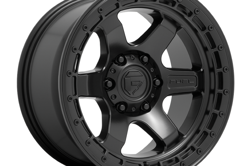 Alloy wheel D750 Block Matte Black/Black Ring Fuel 9.0x17 ET1 106,1 6x139,7