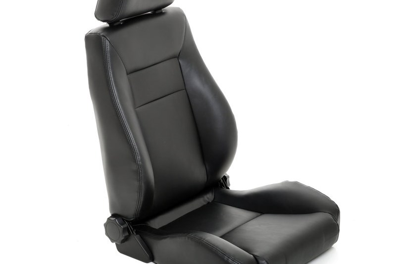 Front seat sport bucket Black Vinyl Smittybilt