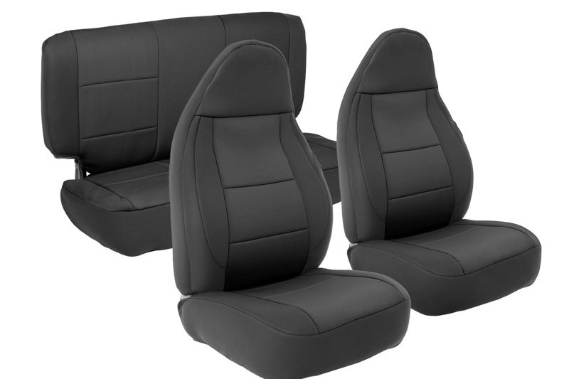 Neoprene seat covers Black Sides/Black Center Smittybilt
