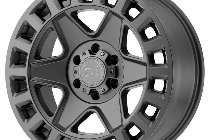Alloy wheel Matte Gunmetal York Black Rhino 8.0x17 ET52 84,1 6x130