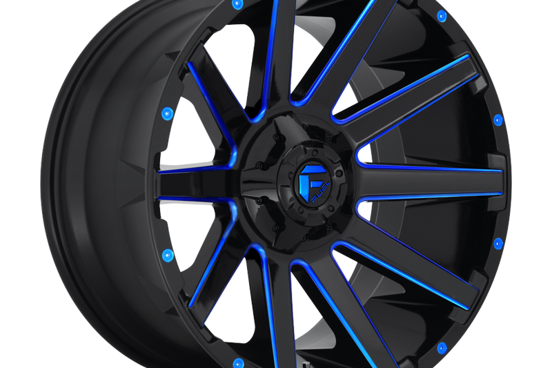 Alloy wheel D644 Contra Gloss Black/Blue Tinted Clear Fuel 9.0x20 ET2 106,1 6x135;6x139,7