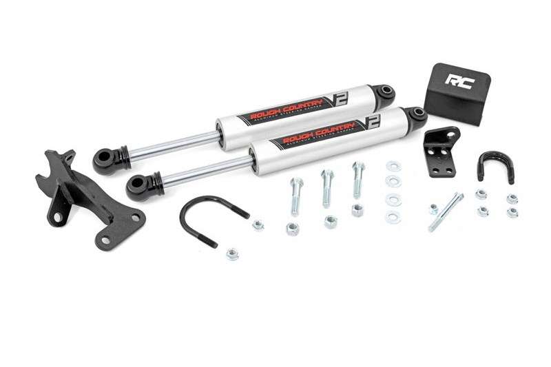 Dual steering stabilizer Rough Country V2 Lift 4