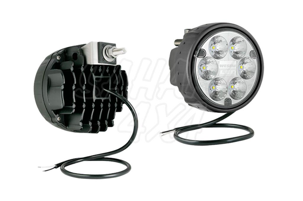 Faro largo oval largo alcance + DRL luz dia en todo Led 12/24v —  Recambiosdelcamion