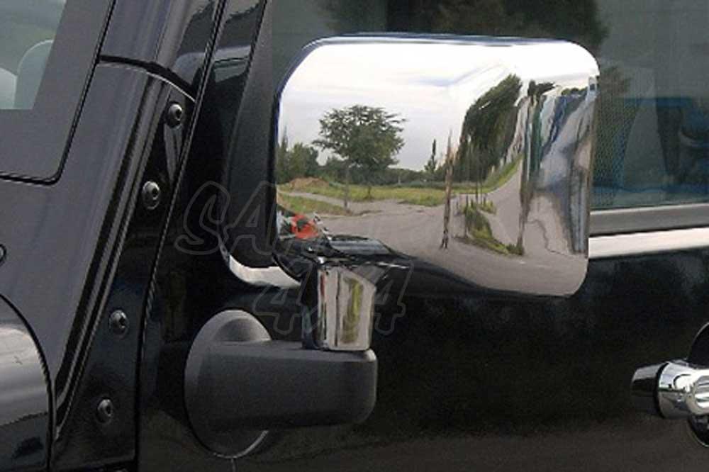 Proteccion espejo acabado plastico cromado Jeep Wrangler JK
