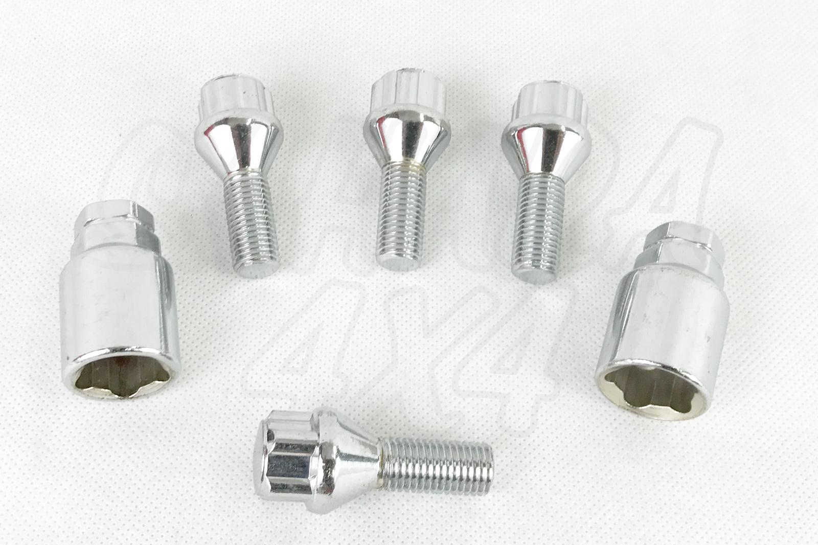 FARAD Set Tornillos Antirrobo Para Dacia Dokker Galvanizado Starlock FARAD Dados Anti 