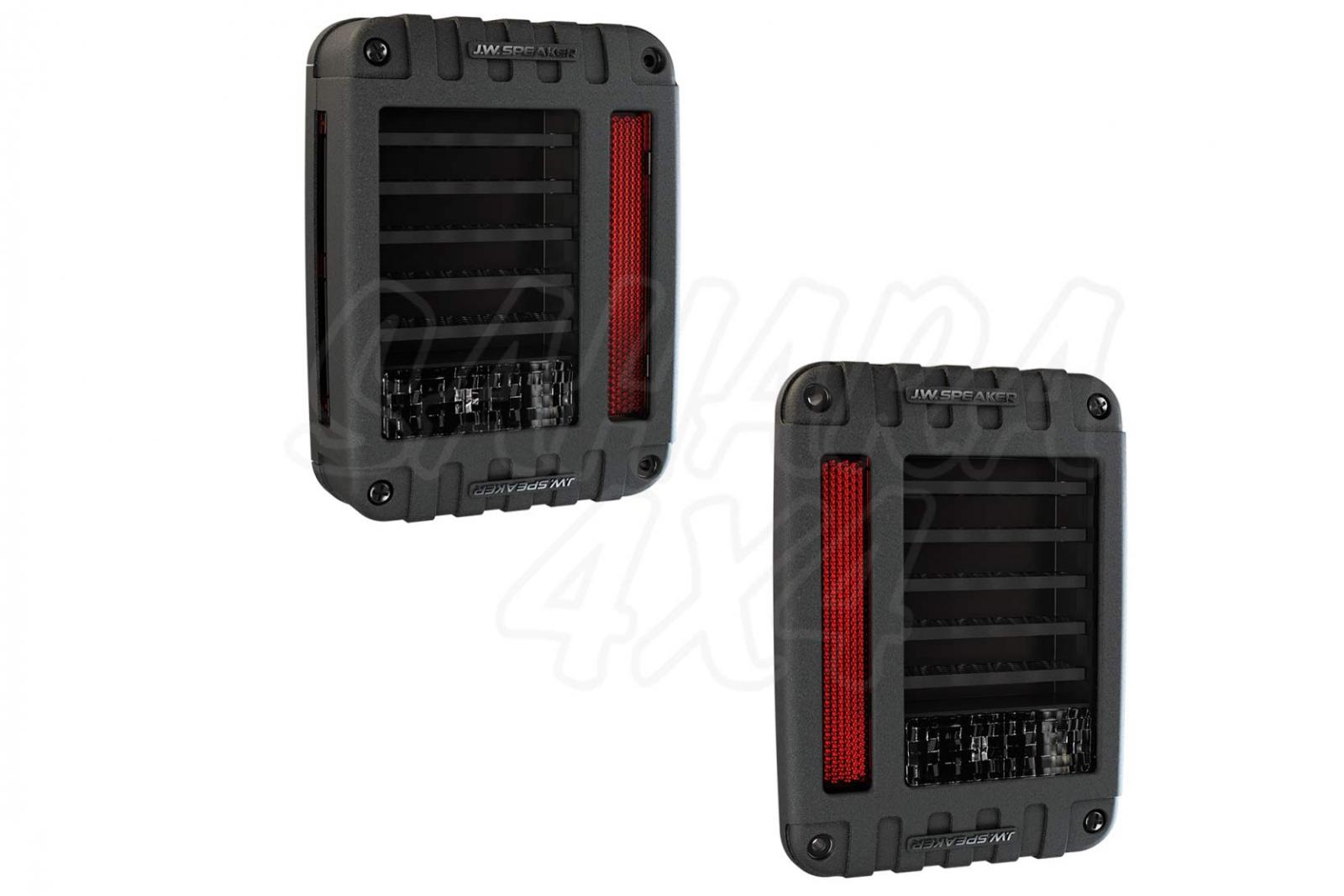 Line & Halo Design Plug n Play Smoke Lens - Jeep Wrangler JK JKU Unlimited Brake Tail Light Accessories for Jeep 2007-2018 Jeep Wrangler LED Rear Tail Light 
