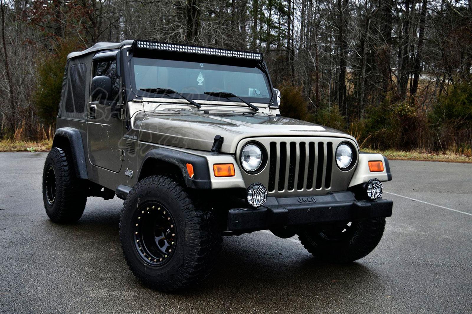 Lighting Lamps Steel Upper Windshield Mounting Brackets For 50 Led Light Bar For Jeep Tj 97 06 Cargo Tms