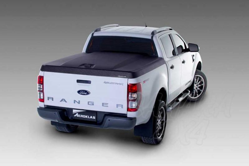 Cubierta plana AEROKLAS en ABS, acabado negro texturizado (doble cabina) para Ford Ranger 2012-