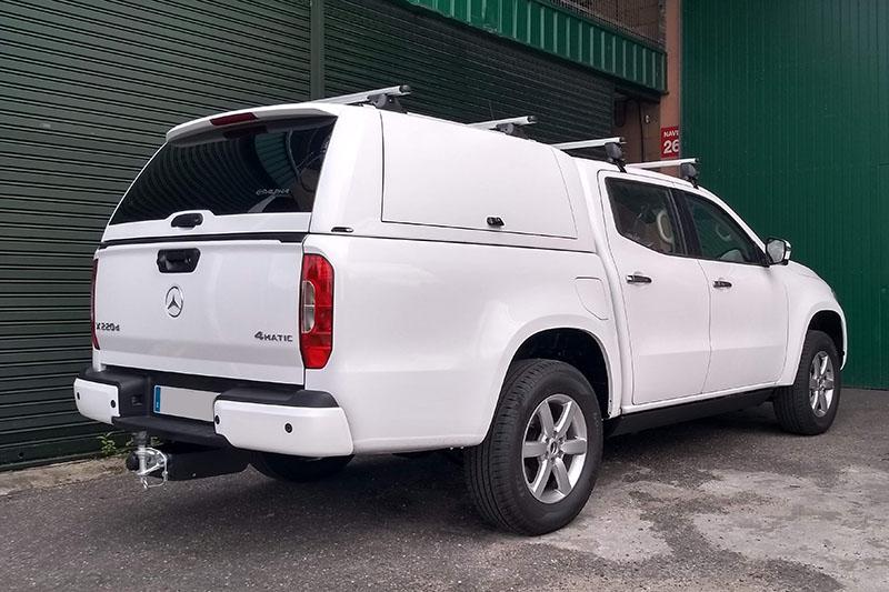 HardTop ALPHA CMX en fibra, con portones elevables (doble cabina) - Para doble cabina