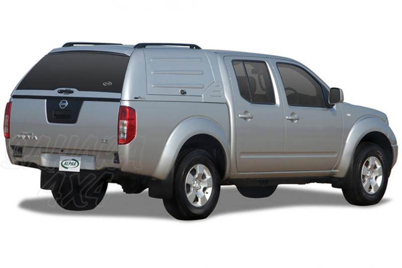 HardTop de trabajo ALPHA CML en fibra, con portones laterales para Nissan Navara D40 2005-2015 - Para Doble cabina