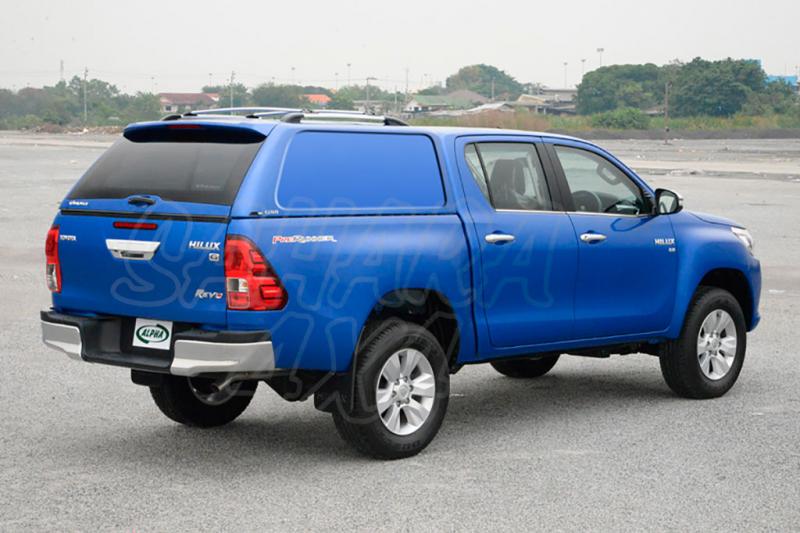 HardTop ALPHA GSS en fibra, sin ventanas para Toyota Hilux Revo 2016- - Para doble cabina