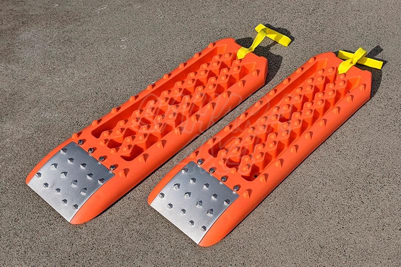 Pareja de Planchas hbridas en plastico con refuerzo de aluminio (Naranja)