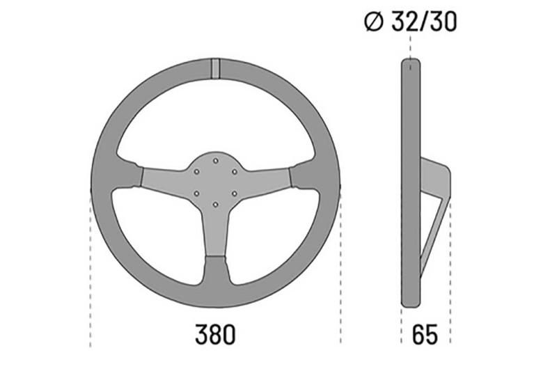 Volante Sparco 3 brazos Ante 380mm 65mm