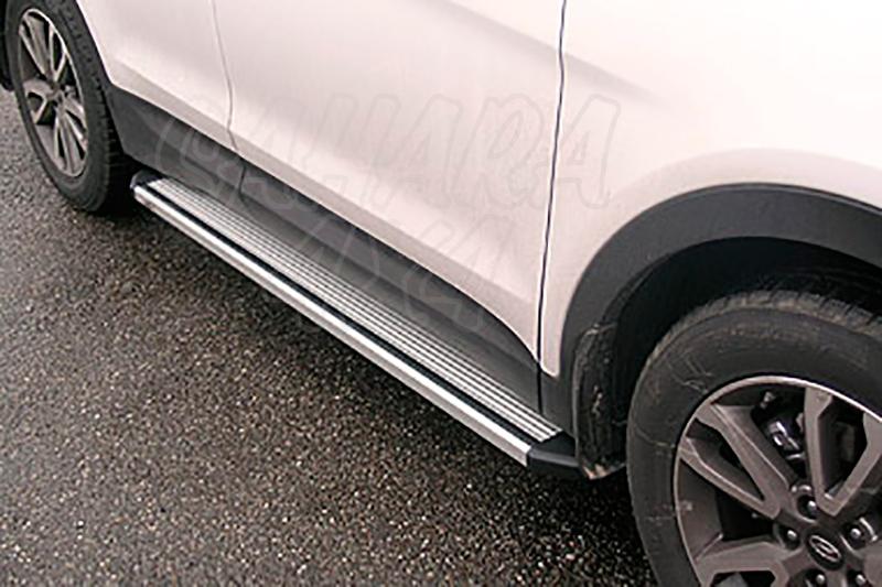 Estribos en plataforma de aluminio. Tipo STD para Hyundai Santa Fe 2012-