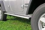 Estribos en plataforma de aluminio. Tipo S110 para Jeep Wrangler JK 2007- - Para Jeep Wrangler JK 2007- 5 puertas.