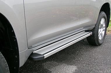 Side steps aluminum platform. Type STD for Nissan Parol GR Y60 1988-1998 - For 3 doors