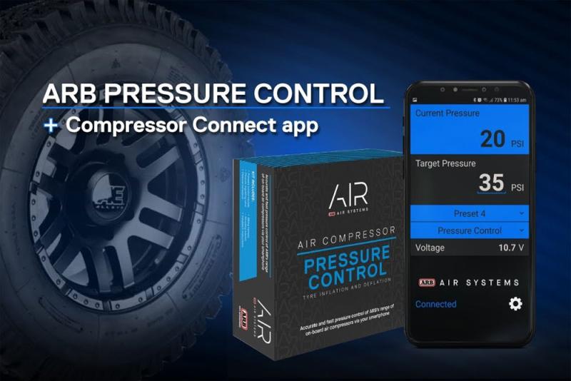 ARB pressure control system for Smartphone (inflation and deflation)