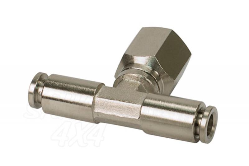 1/4  NPT Swivel T-Fitting Push-to-Connect Fitting (Female)