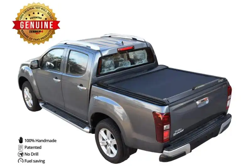 Roller cover aluminum black matt (double cabin) for Isuzu D-Max/Rodeo 2002-2012