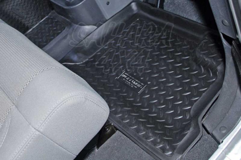 Molded Rubber Floor Trays rear Jeep Wrangler JK - Select your colour