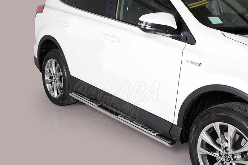 Side Steps oval section. Type DSP for Toyota Rav4 2013-