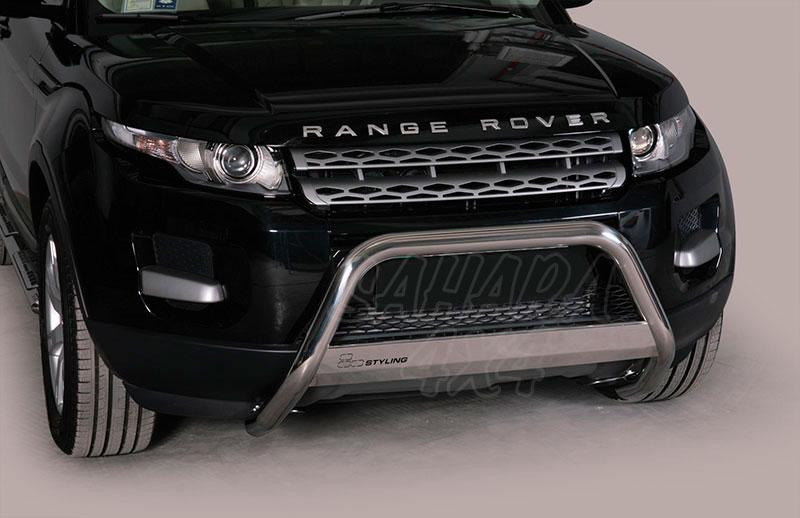Defensa central inox Ø63mm con traviesa. Homologación CE para Range Rover Evoque 2011-2016