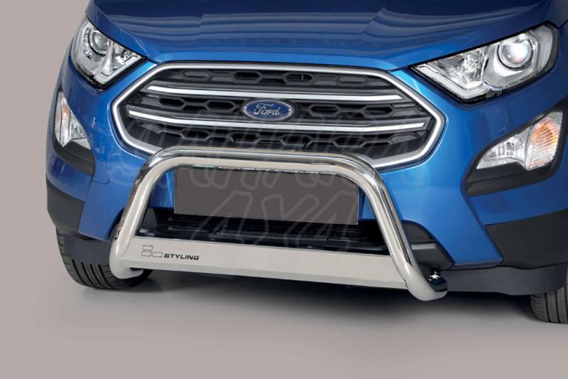 Defensa central inox 63mm con grabacin para Ford EcoSport 2018- - Homologacin CE