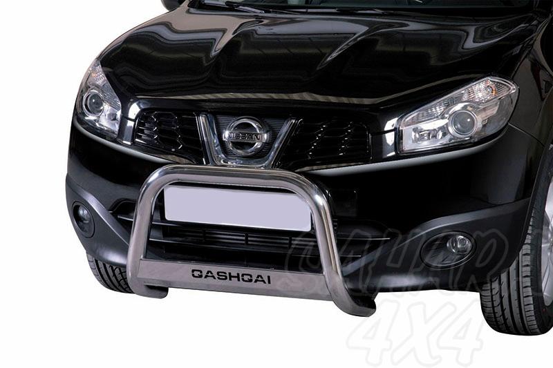 Defensa central inox 63mm con grabado. Homologacin CE para Nissan Qashqai 2010-2014 - 