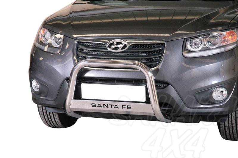 Defensa central inox 63mm con grabacin. Homologacin CE para Hyundai Santa Fe 2010-2012 - 