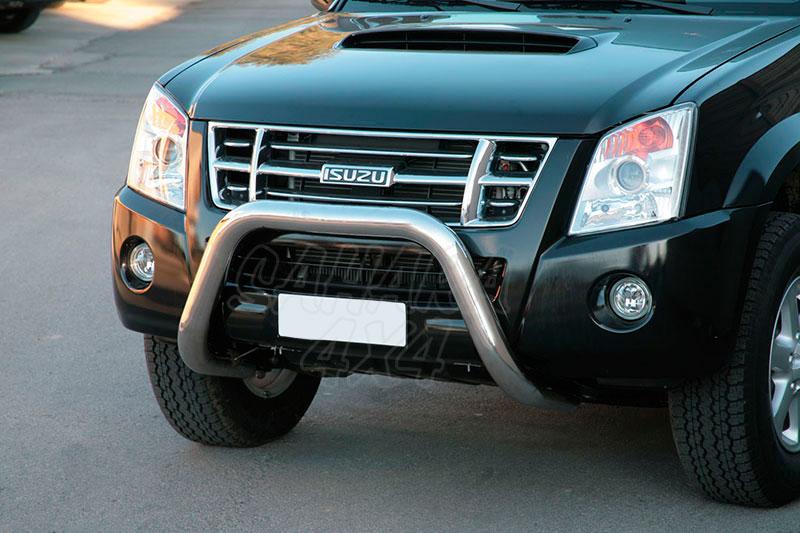 Front bull bar inox 76mm. CEE* for Isuzu D-Max/Rodeo 07-12