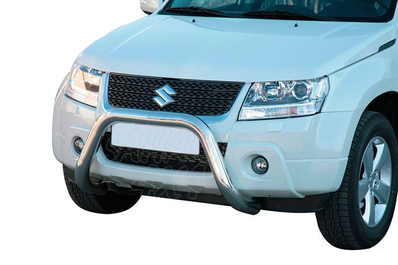 Front Bull Bar inox 76mm. CEE* for Suzuki Grand Vitara 2008-