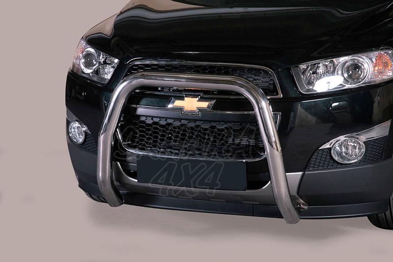 Defensa central inox 76mm sin traviesa para Chevrolet Captiva 2011- - Homologacin CE 