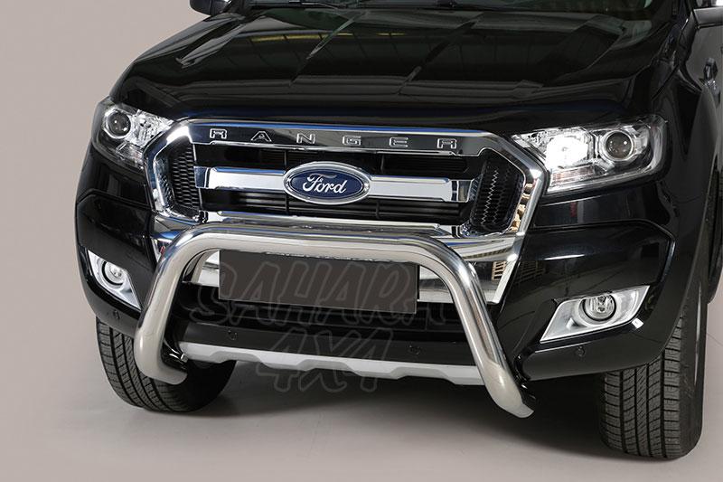 Front bull bar inox 76mm. CEE* for Ford Ranger 2012-