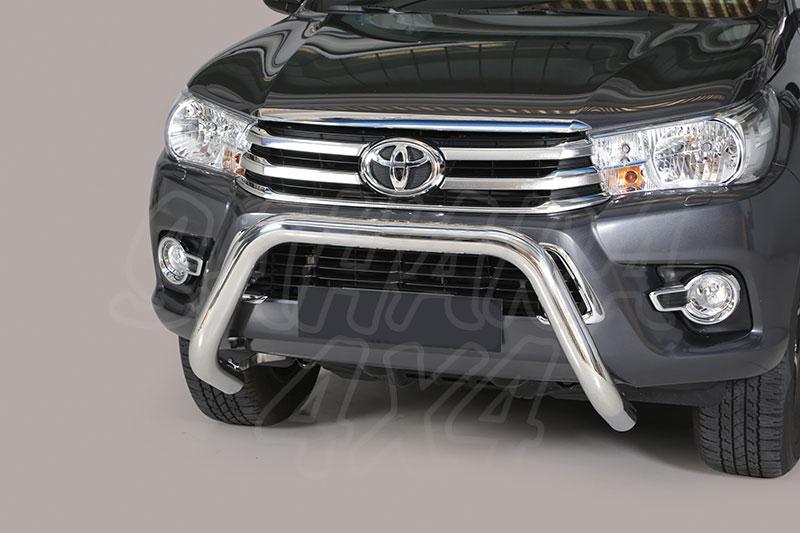 Front bull bar inox 76mm. CEE* for Toyota Hilux Revo 2016-