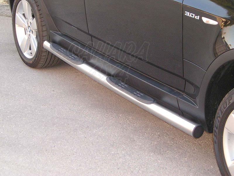 Side steps inox 76mm for Bmw X3 2003-2010