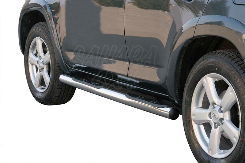 Side steps inox 76mm for Toyota Rav4 2006-2009