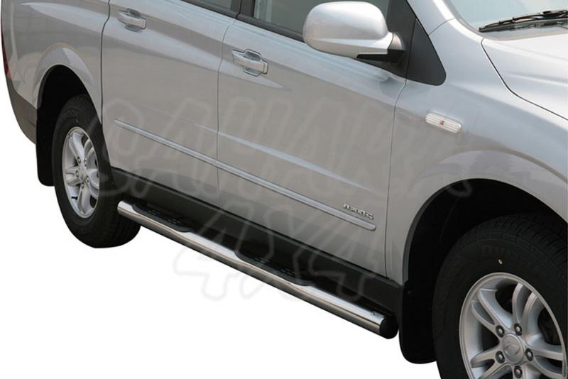 Side steps inox 76mm for SSangyong Actyon Sports 2006-2011 - 