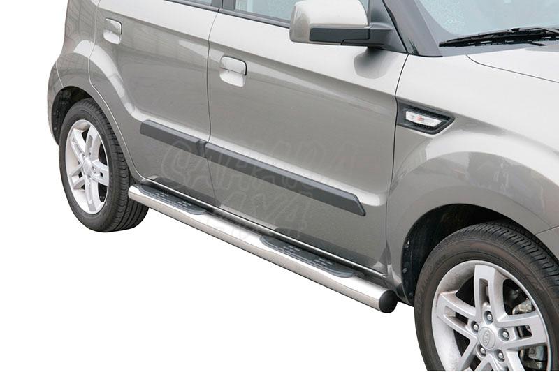 Side steps inox 76mm for Kia Soul 2009-2014