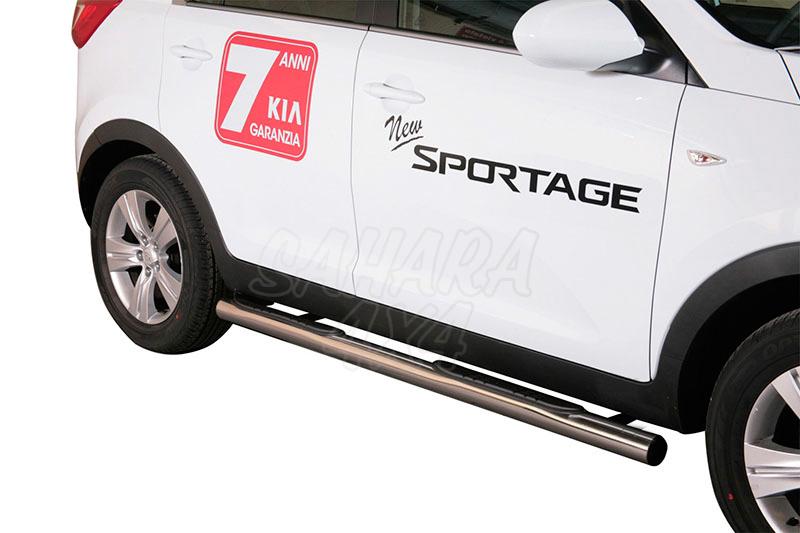 Side steps inox 76mm for Kia Sportage 2010-2015