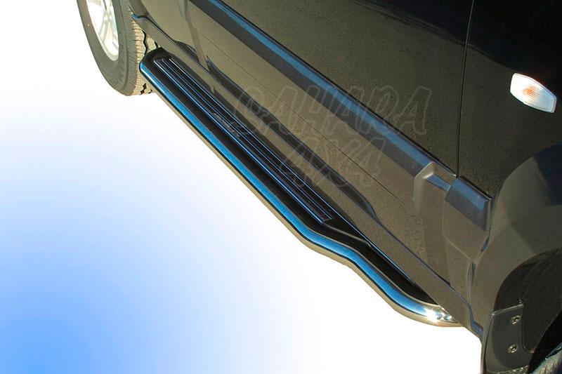 Estribos en plataforma con tubo inox 50mm para Kia Sportage 1997-2003 - (Imagen no contra actual)