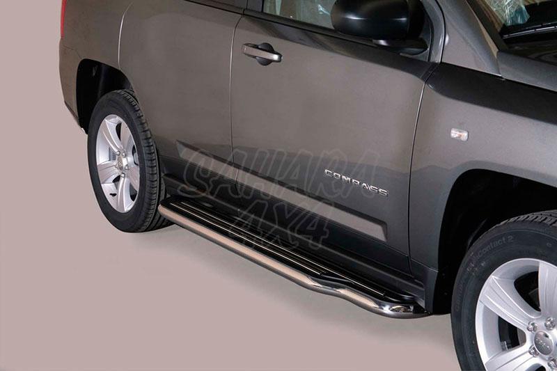 Side steps inox 50mm for Jeep Compass 2011-