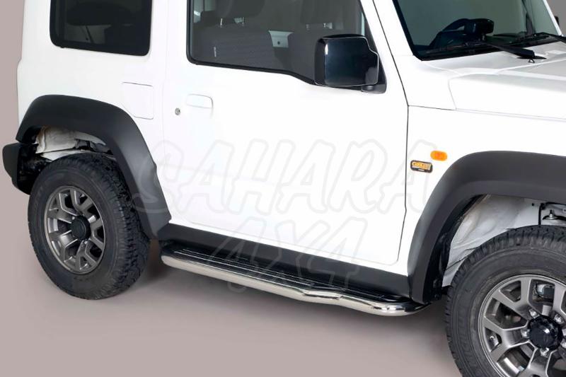 Estribos en plataforma con tubo inox 50mm para Suzuki Jimny 2018- - 