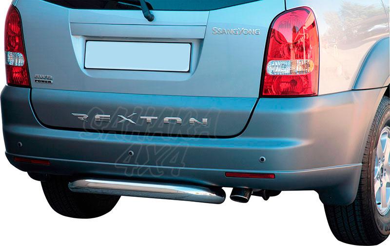 Rear bumper protection 76mm for SSangyong Rexton 2004-2006