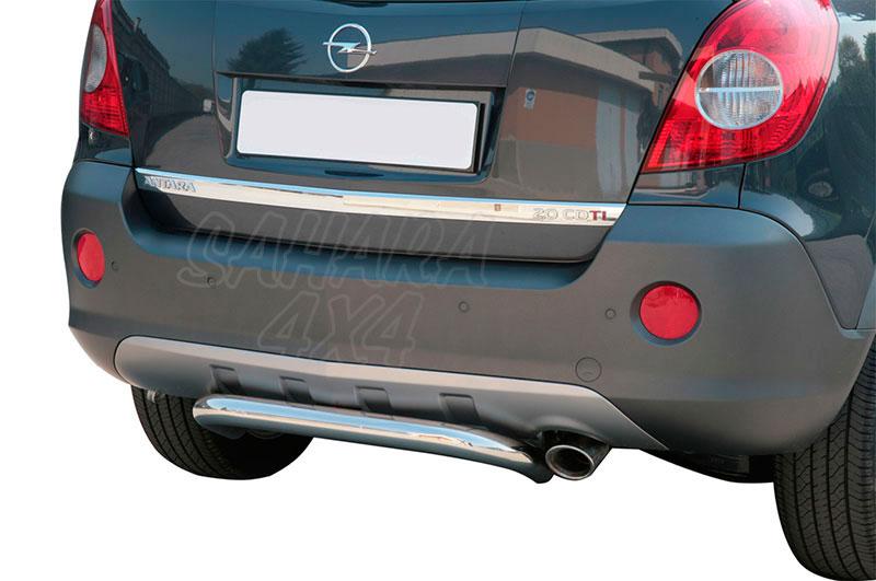 Protector de parachoques trasero en tubo inox 63mm para Opel Antara 2007-2011