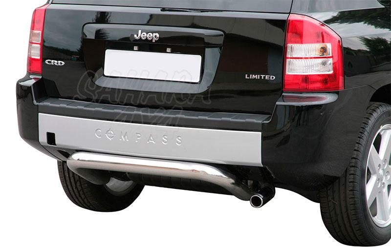 Rear bumper protection , Inox 76mm for Jeep Compass 2006-2011