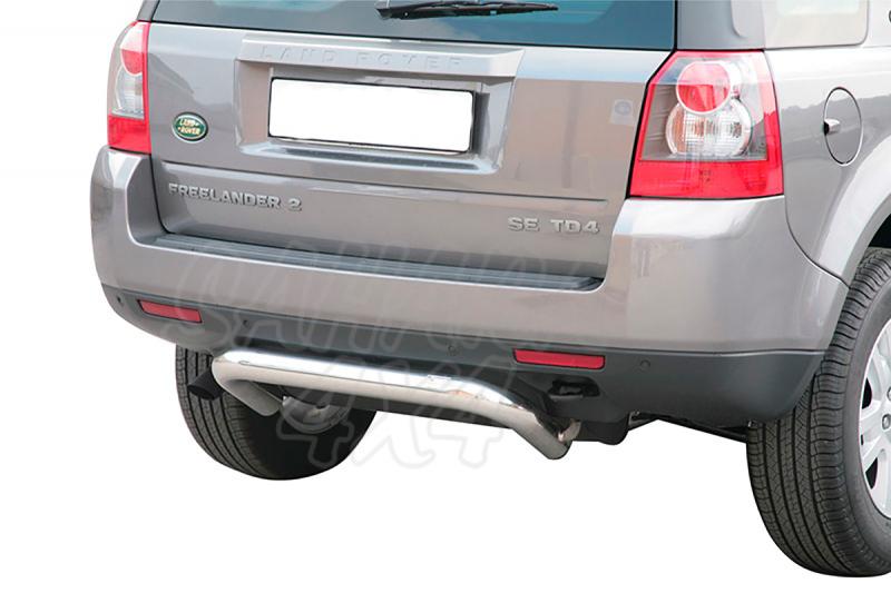 Rear bumper protection , Inox 76mm for Land Rover Freelander II 2006-