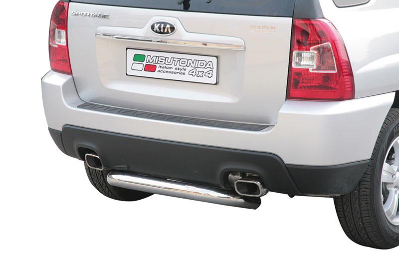 Rear bumper protection 76mm for Kia Sportage 2008-2010
