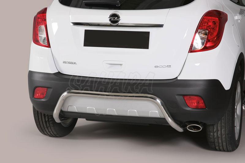 Protector de parachoques trasero en tubo inox 63mm para Opel Mokka 2012- - 