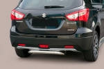 Rear bumper protection 63mm for Suzuki SX4 S-Cross 2013-