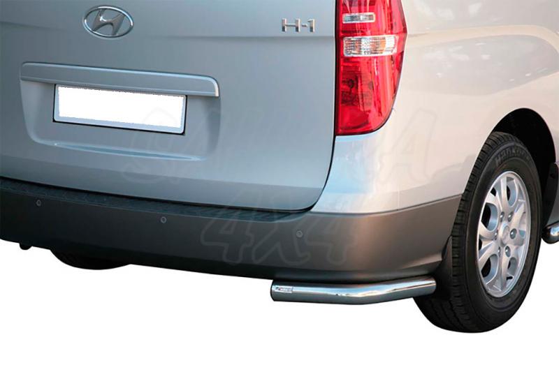 Protector inferior de esquinas traseras en tubo inox 63mm para Hyundai H1 2008-